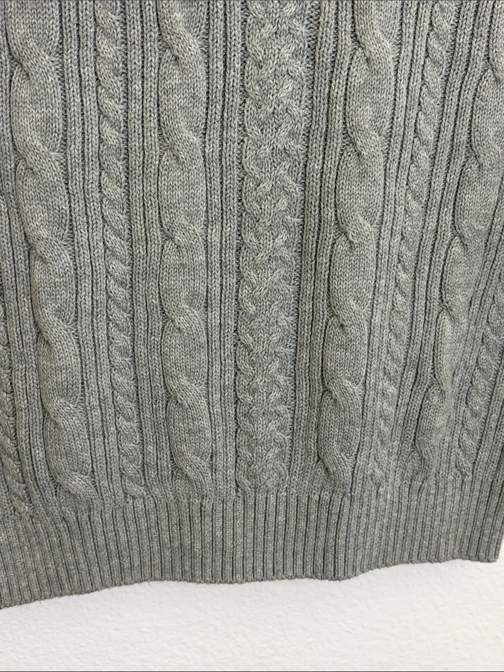 NWT Gymboree Gray Cotton Cable Knit Uniform V-Neck Sweater Vest